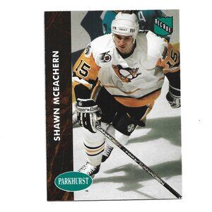 1992 French Parkhurst Shawn McEachern Pittsburgh Penguins Rookie Card [h82]